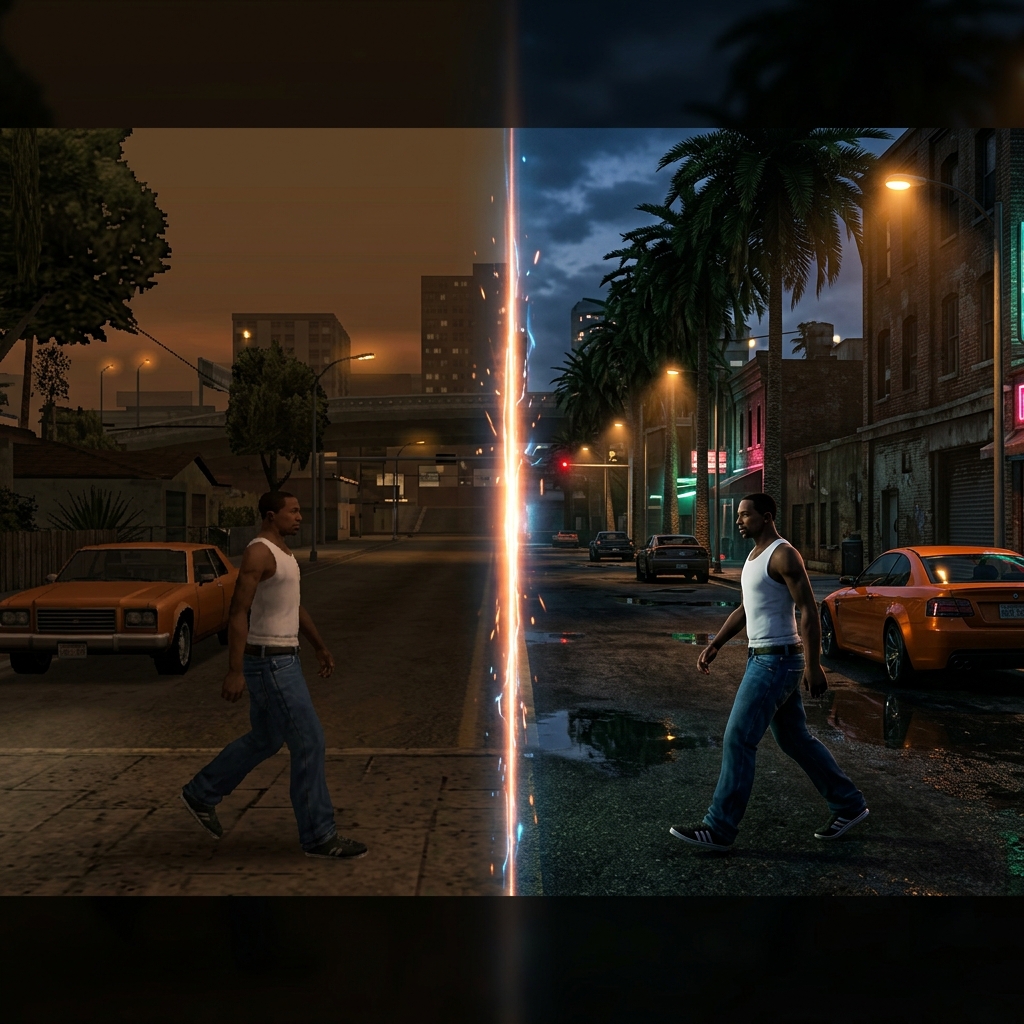 GTA San Andreas Mod APK vs Original Comparison