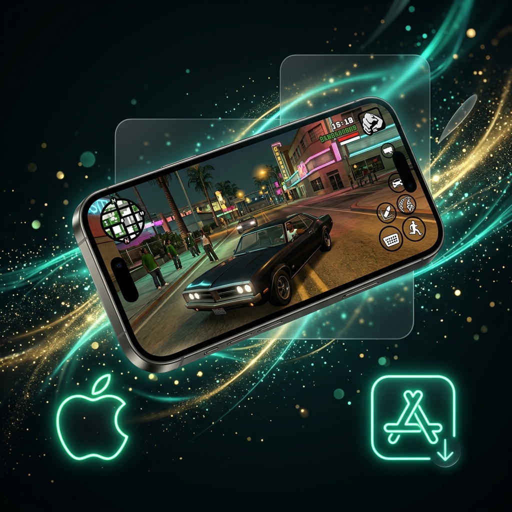 GTA San Andreas iOS gameplay on iPhone — Los Santos open world on Apple device